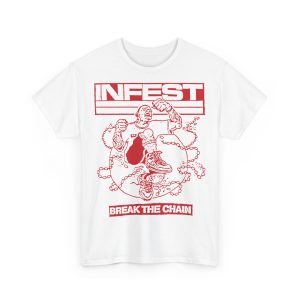 BREAK THE CHAIN T-SHIRT WHITE (S-5XL) (ON DEMAND)