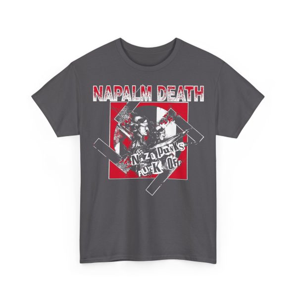 NAZI PUNKS FUCK OFF T-SHIRT CHARCOAL (S - 2XL) (ON DEMAND)