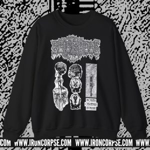 BLISTEROUS "Morbi Cerebri Humani" CREWNECK BLACK (S-5XL) (ON DEMAND)