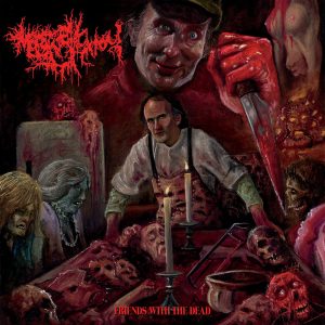 MORTUARY GHOUL "Friends With The Dead" LP (BONE/BLOOD VINYL) (US Import)