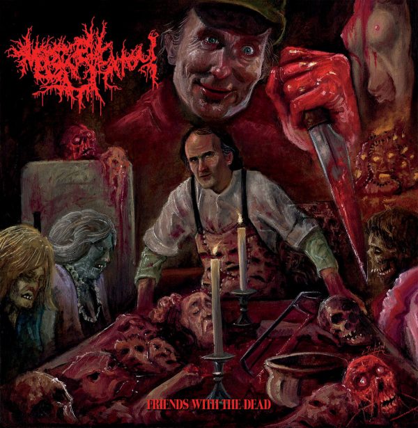 MORTUARY GHOUL "Friends With The Dead" LP (BONE/BLOOD VINYL) (US Import)