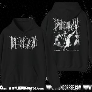DEATHFUCKINGWOUND “Visceral Chaos Agitation” B/W PRINT HOODIE BLACK (S-5XL) (ON DEMAND)