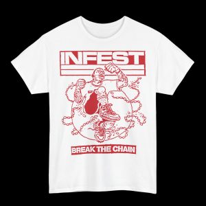 INFEST "Break The Chain" T-SHIRT WHITE size XL